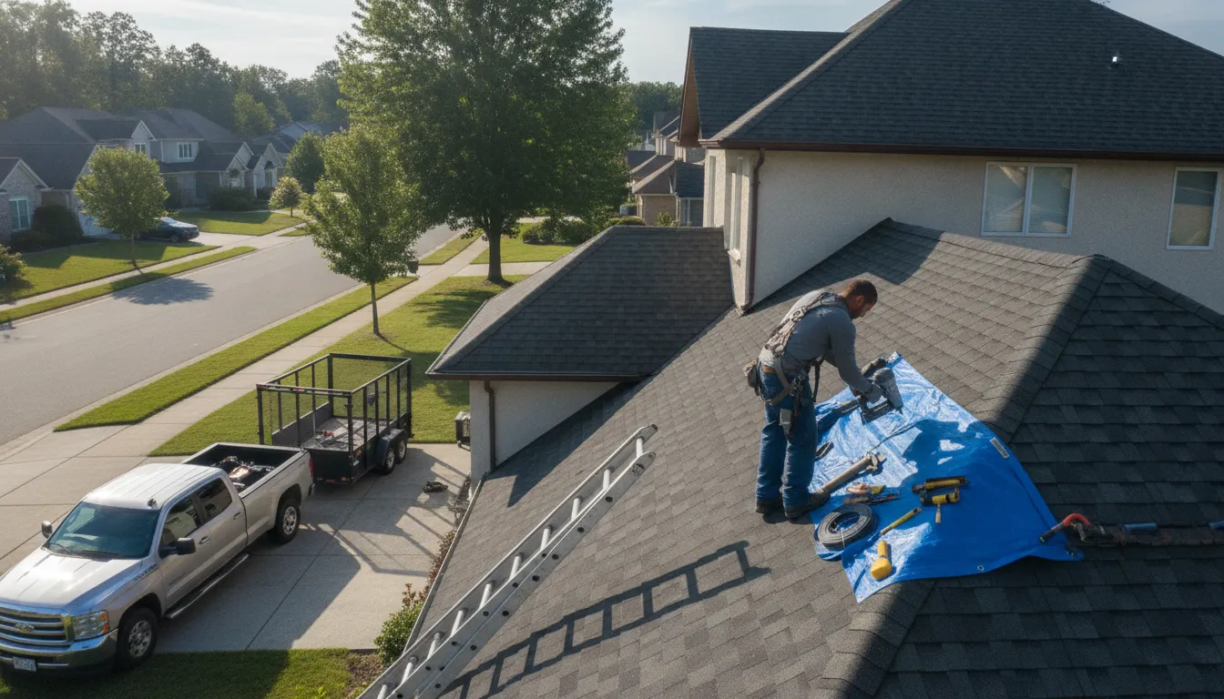 Roofing in Pilot Mound